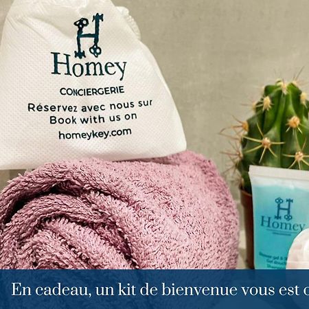 Homey Keola - Parking Prive Gratuit - Aux Portes De Geneve - Au Pied Du Tram - Appartement Avec 1 Chambre Et Un Grand Salon Avec Un Canape-Lit Ambilly Eksteriør billede