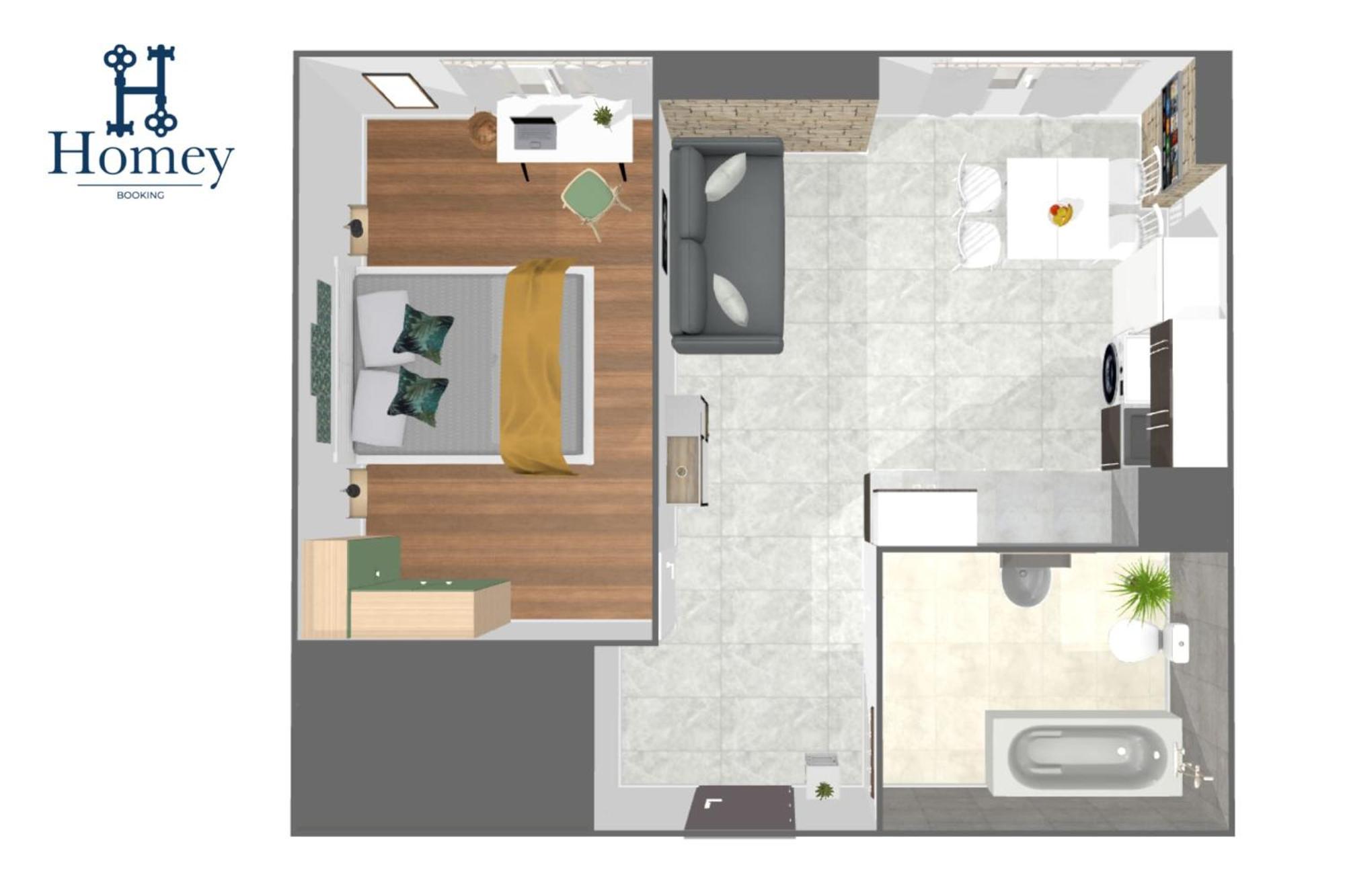 Homey Keola - Parking Prive Gratuit - Aux Portes De Geneve - Au Pied Du Tram - Appartement Avec 1 Chambre Et Un Grand Salon Avec Un Canape-Lit Ambilly Eksteriør billede